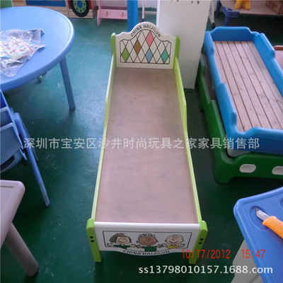 【幼兒園專用床、幼兒園托管床、海基倫歐式造型木質小孩床】價格,廠家,圖片,成套家具,深圳市寶安區沙井時尚玩具之家家具銷售部-